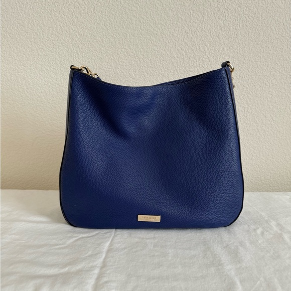 Kate Spade Shoulder Bag- blue, pebbled leather - Picture 2 of 10